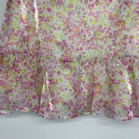 Wildfox Skirt Sydney Floral Print Mini Ruffle - Picture 5 of 12